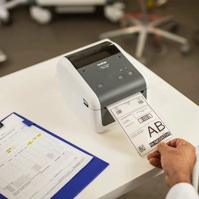 מדפסת מדבקות לסריקה Brother TD-4410D - עריכת מפרט ותמונות