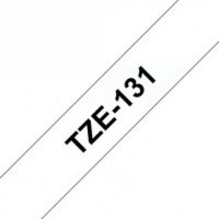 קלטת שחור על שקוף 12 מ"מ מקורי Brother TZE131  למינציה דביק סטנדרטי
