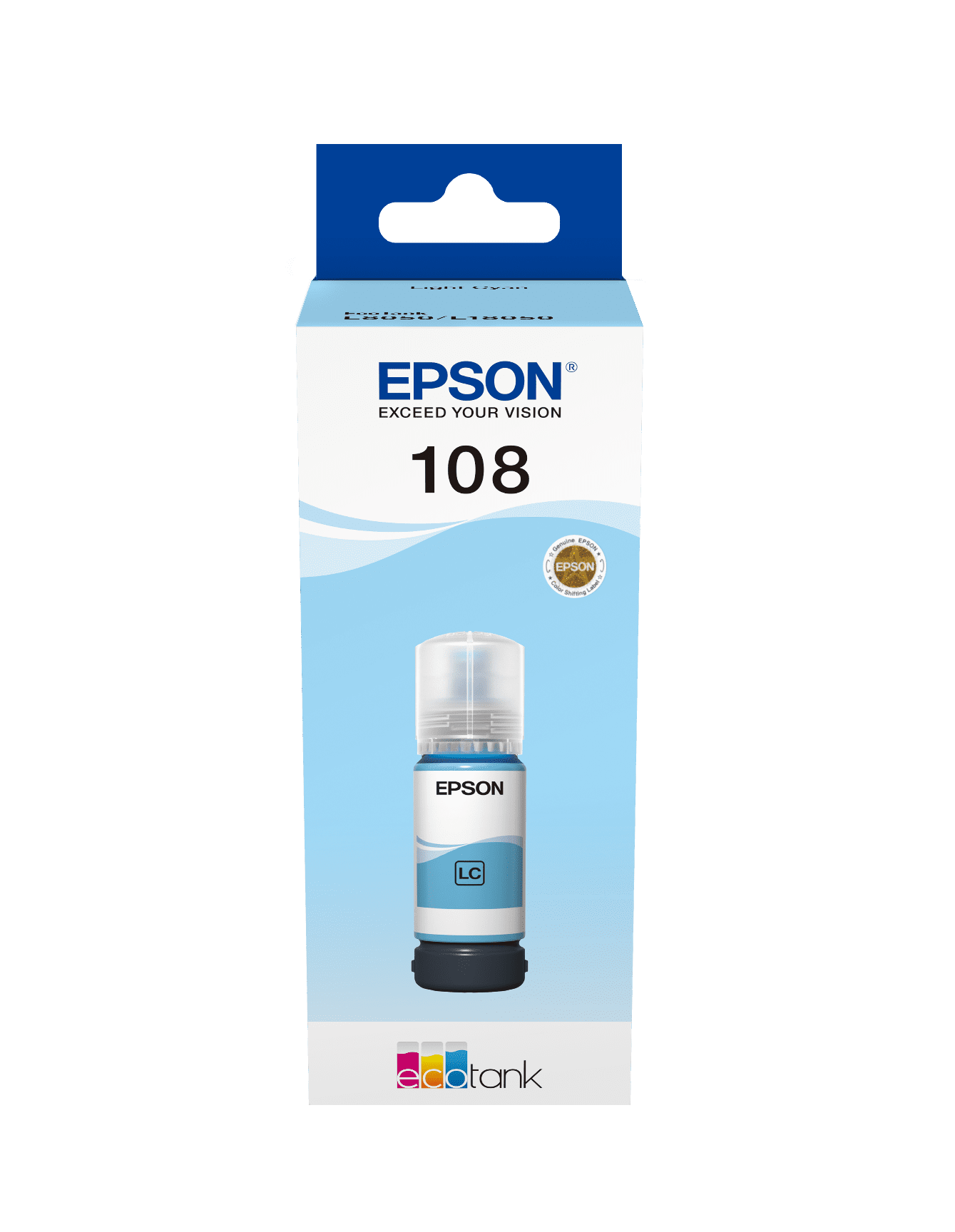 בקבוק דיו תכלת 108 מקורי 70 מ"ל Epson