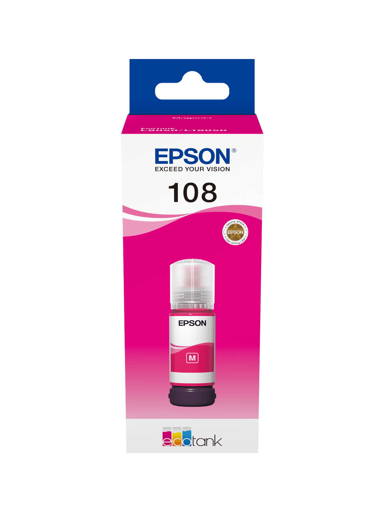 בקבוק דיו מג'נטה 108 מקורי 70 מ"ל Epson