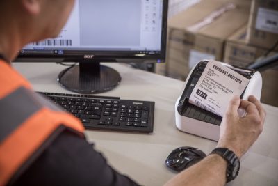 מדפסת מדבקות רחבה תרמית  Brother QL-1100NWB מדפסת מדבקות רחבה תרמית  Brother QL-1100NWB