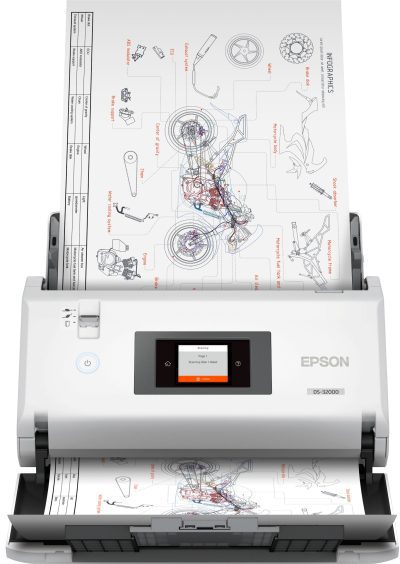 סורק מסמכים מהיר A3 אפסון Epson WorkForce DS-32000