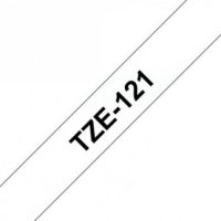 קלטת שחור על שקוף 9 מ"מ מקורי Brother TZE121  למינציה דביק סטנדרטי