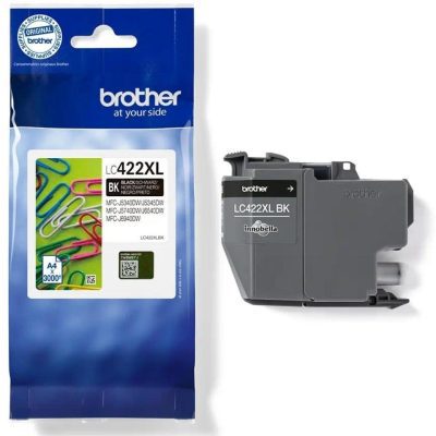 ראש דיו שחור מקורי גדול ברדר Brother LC422XLBK