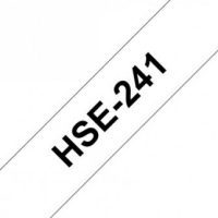 קלטת שחור על לבן 17.7 מ"מ מקורי Brother HSe241  מתכווץ בחום