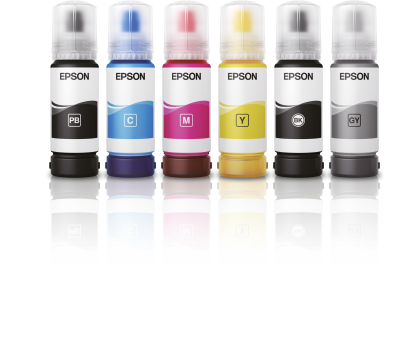 סט 6 בקבוקי דיו מקורי אפסון 115 Epson Ecotank