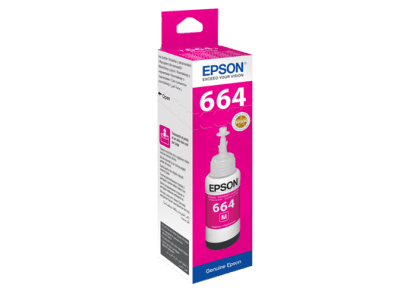 בקבוק דיו מג'נטה 664 מקורי 70 מ"ל  Epson
