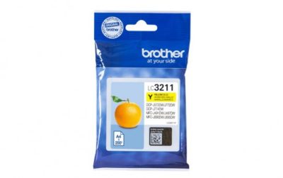 ראש דיו צהוב מקורי ברדר Brother LC3211Y