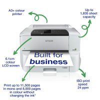 מדפסת ‏צבעונית אפסון Epson WorkForce Pro WF-C8190DW A3