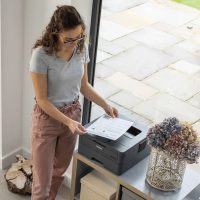 מדפסת ‏לייזר אלחוטית שחור לבן Brother HL-L2400DW