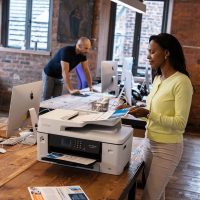 מדפסת הזרקת דיו צבעונית A3 משולבת  Brother MFC-J6540dw