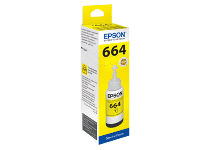 בקבוק דיו צהוב 664 מקורי 70 מ"ל  Epson