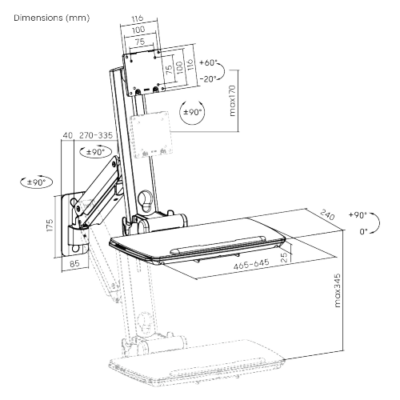 עמדת עבודה רפואית LUMI MED10-1